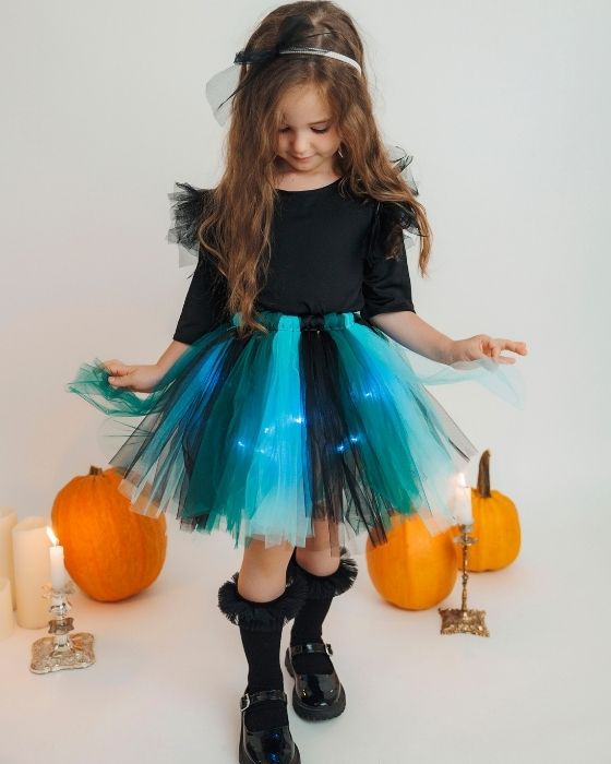 Fairy Skirt with Lights, Green, Spring Fairy