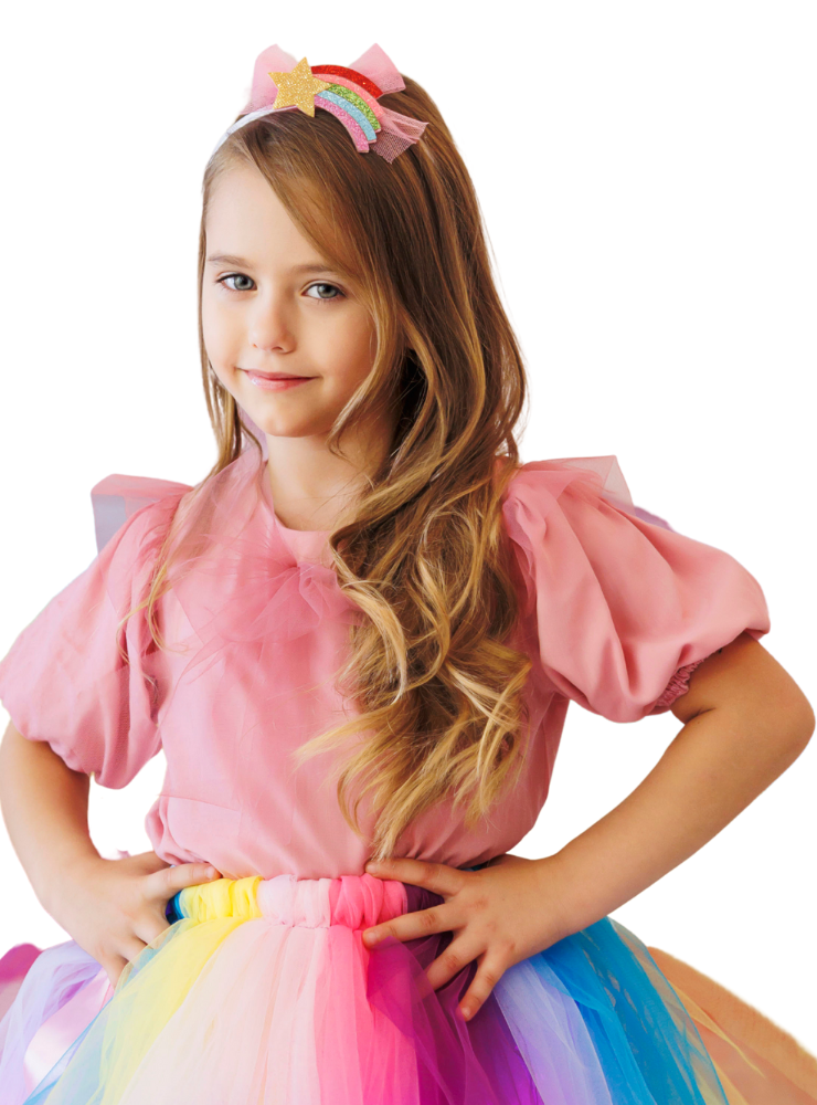 Pink Blouse with Pink Bow