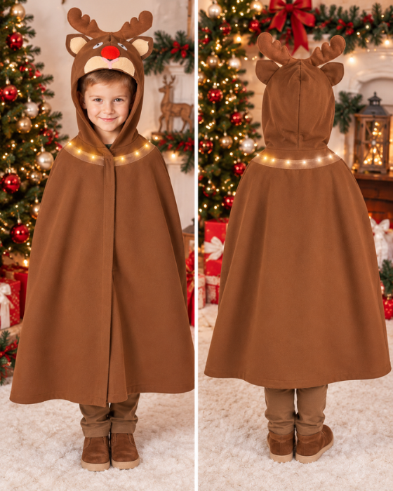 Costum de Ren/Rudolf, cu Luminițe, Universal