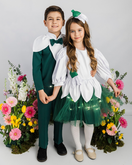 Snowdrop Dress with Lights, Spring Play / Lily of the Valley