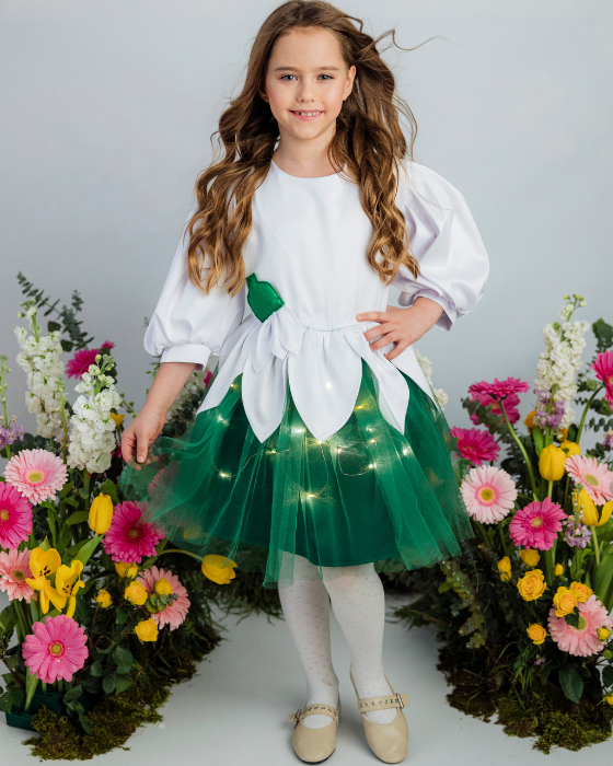Snowdrop Dress with Lights, Spring Play / Lily of the Valley