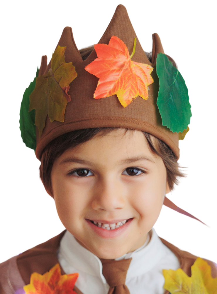 Brown Autumn Wreath with Leaves, Unisex