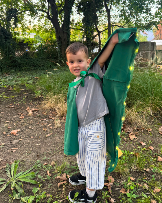 Dragon, Dinosaur Cape with Lights for Kids
