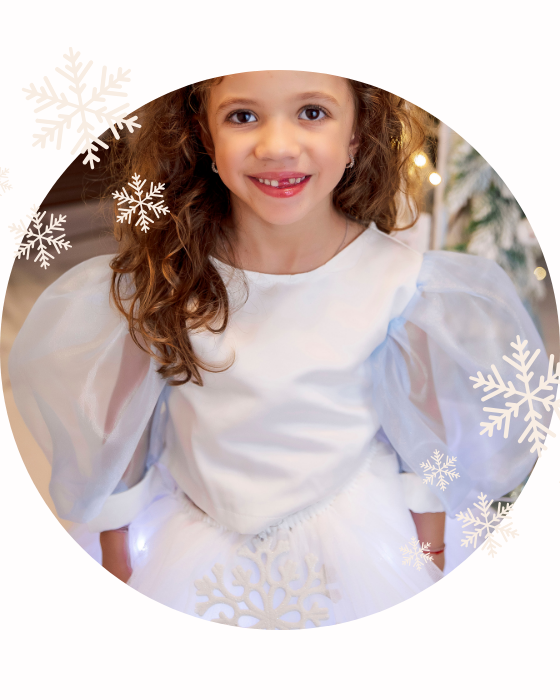 White Suit, White Sparkle Skirt + White Puff Sleeve Blouse, Celebration