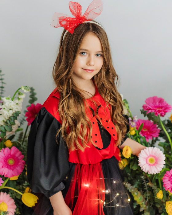 Ladybug Dress with Lights, Spring Play