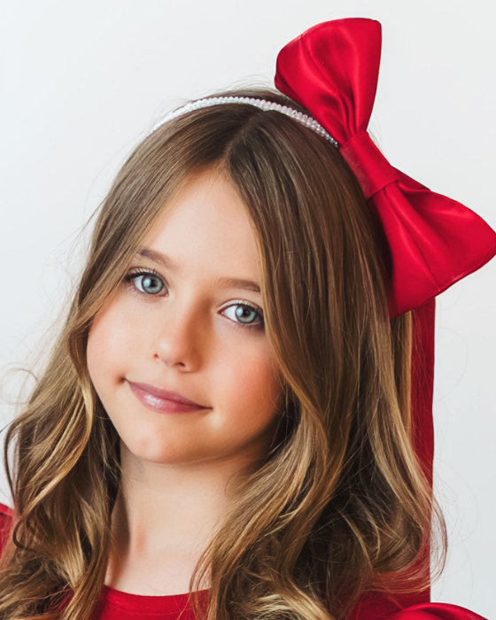 Red Bow Headband Martisor, Spring