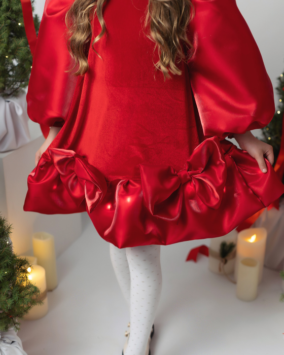 Sparkle Dress, Brown with Leaves, Fall 2025