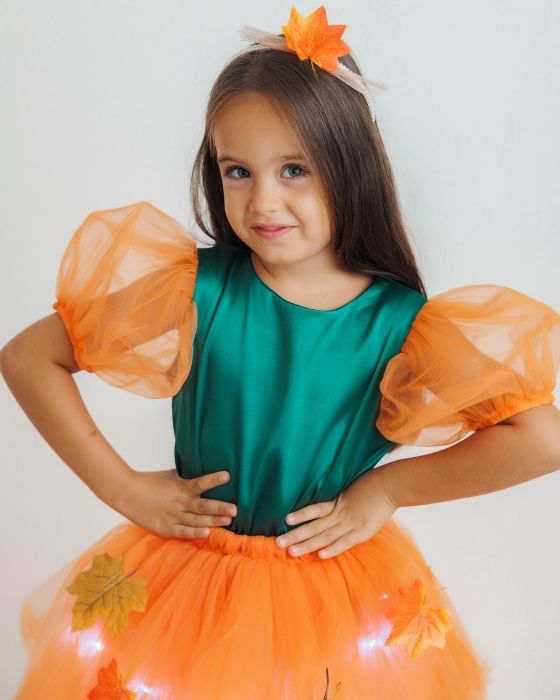 Autumn Festival Leaf Costume, 2 Pieces