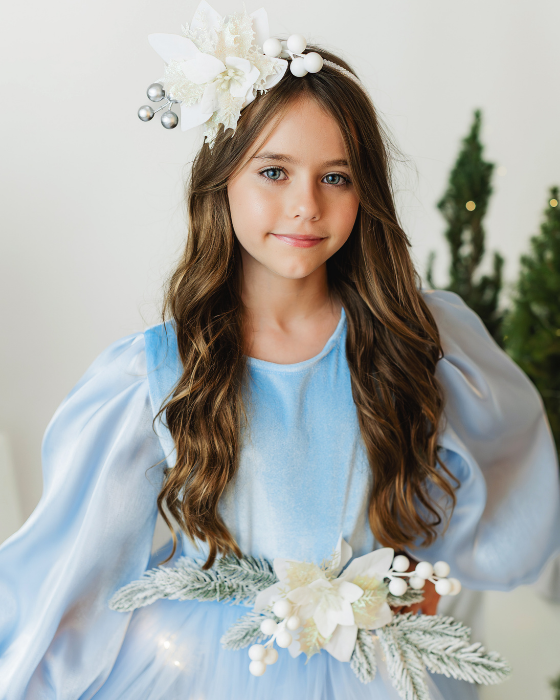 Sparkle Dress, Brown with Leaves, Fall 2025