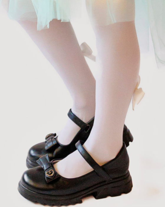 White Bow Tights, Soft, for Celebrations