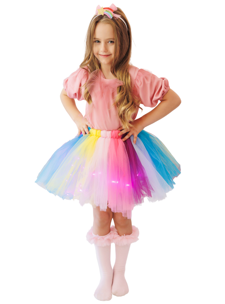 Set with Lights, Rainbow, 2 Pieces