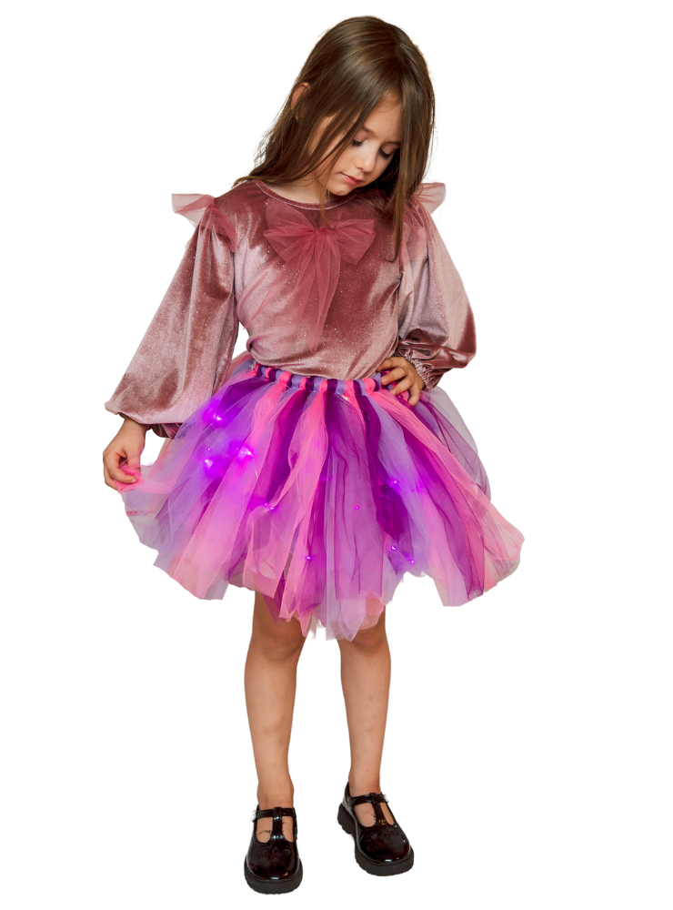 Skirt and Blouse Set, Unicorn, Pink