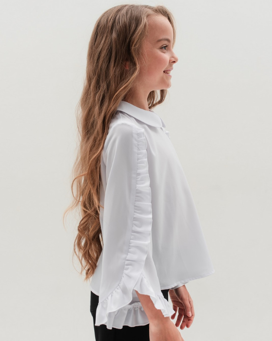 Tracy White Cotton Blouse, Quality+