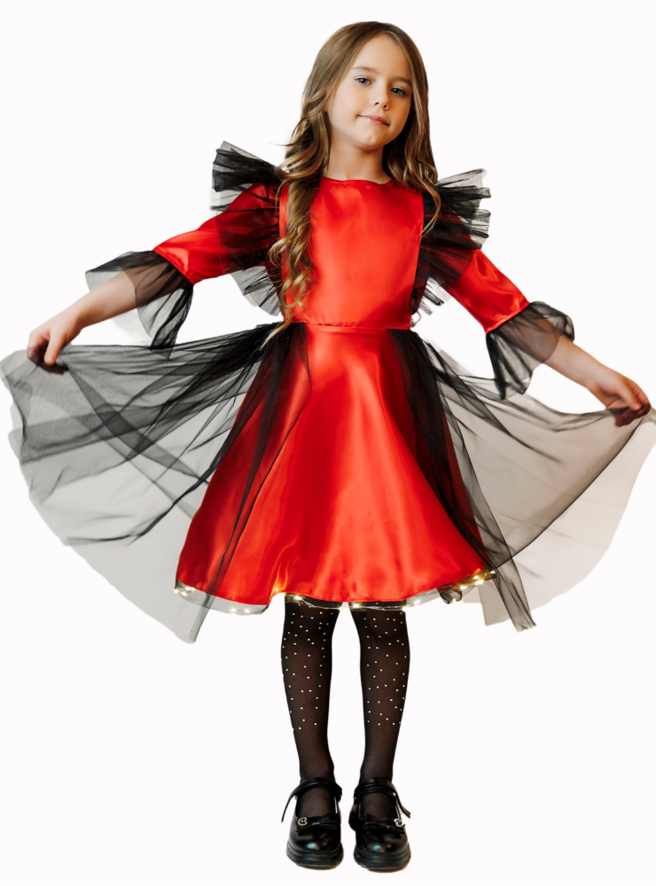 Ladybug Sparkle Dress, for Spring Celebration