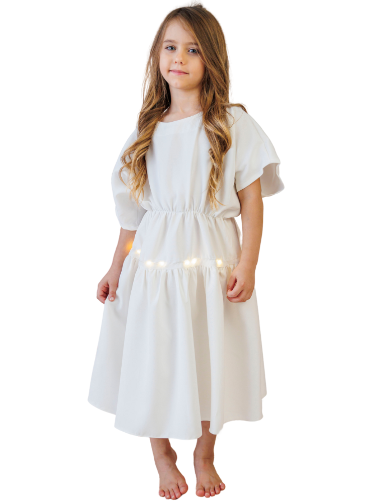 Light-Up Dress, White