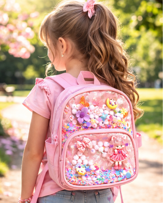 Colorful Pink Backpack