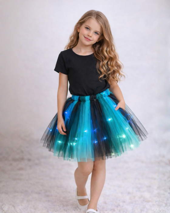 Fairy Skirt with Lights, Green, Spring Fairy