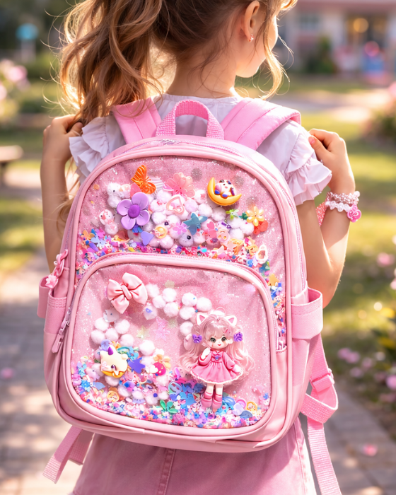Colorful Pink Backpack