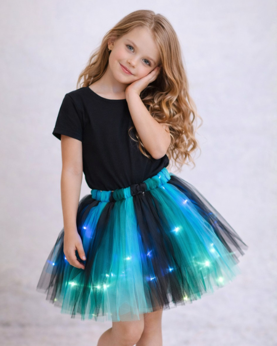 Fairy Skirt with Lights, Green, Spring Fairy