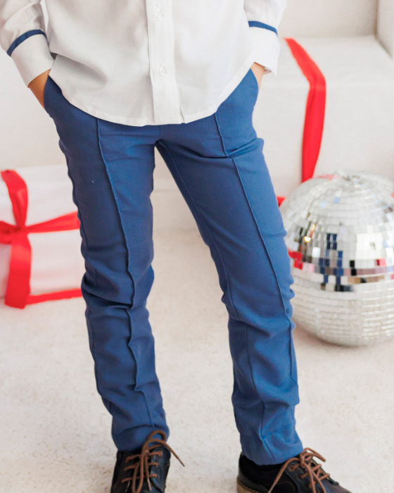 Blue Linen Trousers for Boys