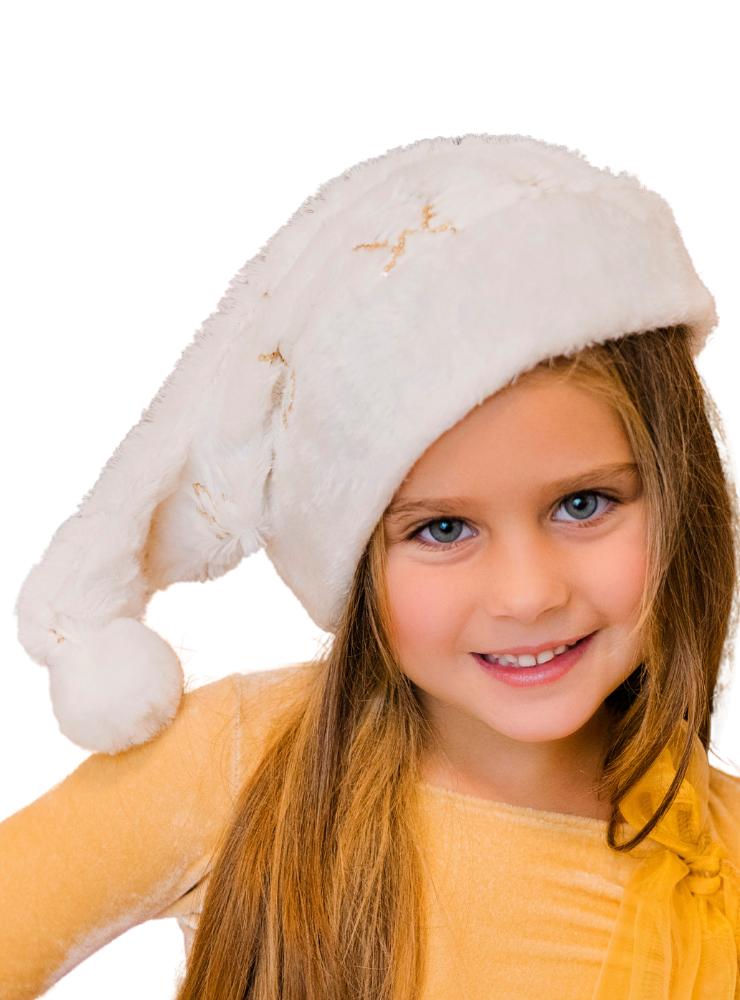White Hat with Snowflakes, Snowflake, Winter Fairy