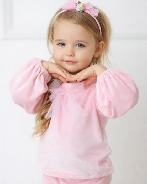 Pink Perfect Princess Puff Sleeve Blouse