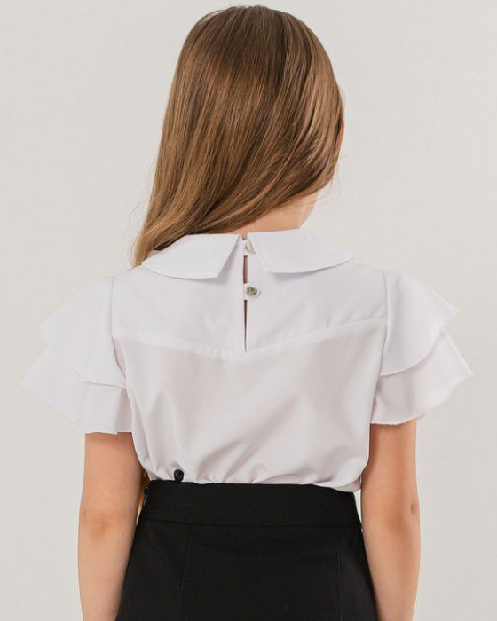 White Cotton Blouse, School Uniform, Premium Quality