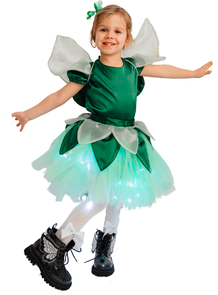 Green Spring Fairy Costume, Firefly, Tinkerbell, Bell Fairy