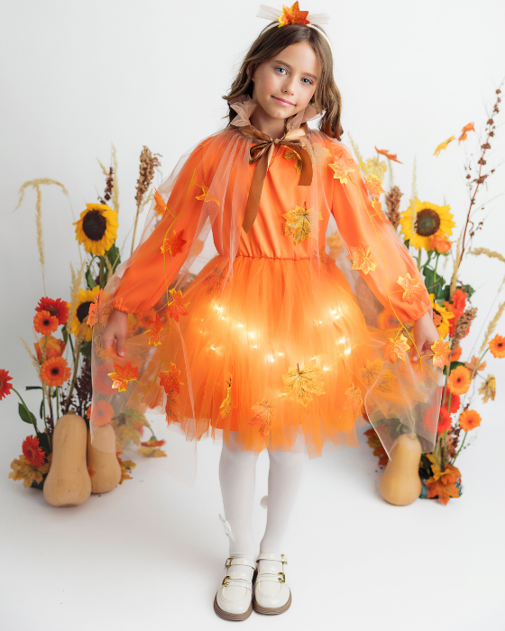 Pumpkin Carnival Costume, 3 pieces, Fall Celebration