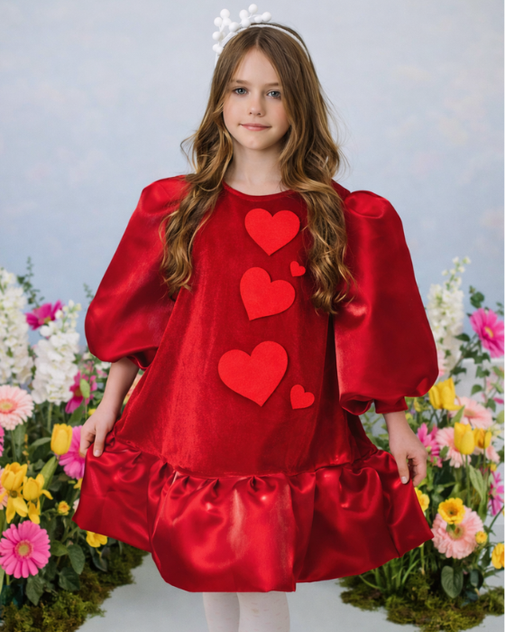 Red Dress with Lights, Full of Hearts