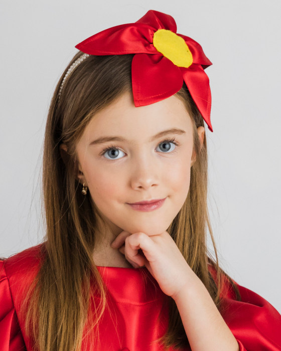 Gorgeous Red Flower Headband