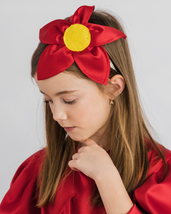 Gorgeous Red Flower Headband
