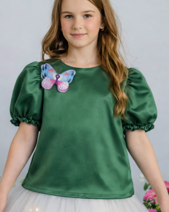 Green Blouse with Butterfly, Spring Fairy