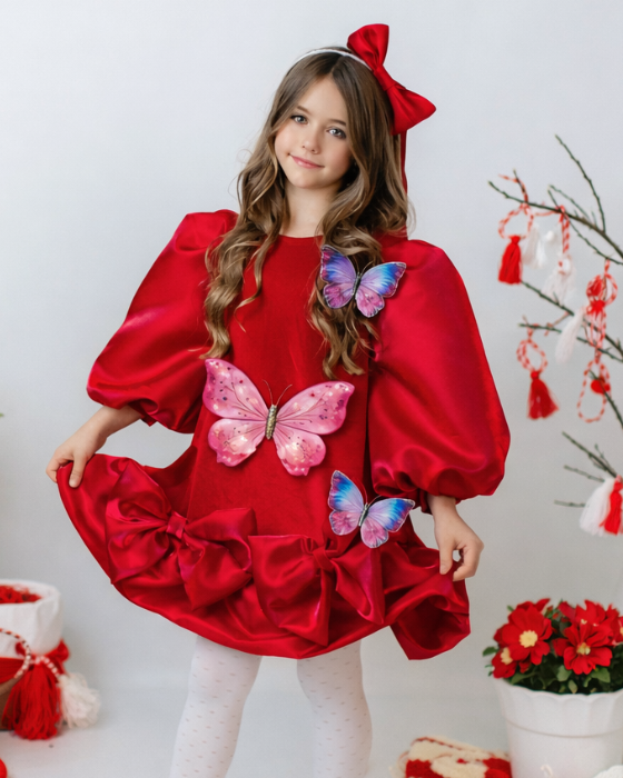 Dress with Butterflies, with Lights, Spring