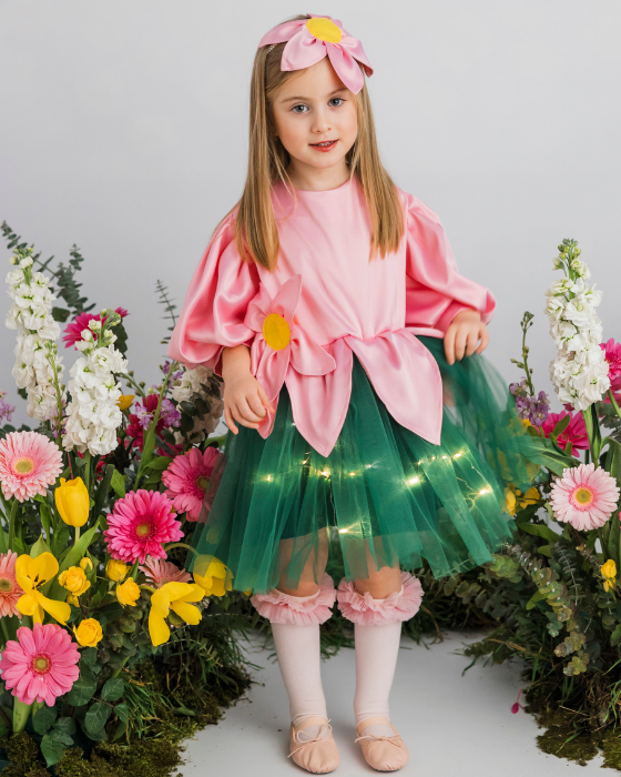 Pink Flower Dress with Lights, Spring Play