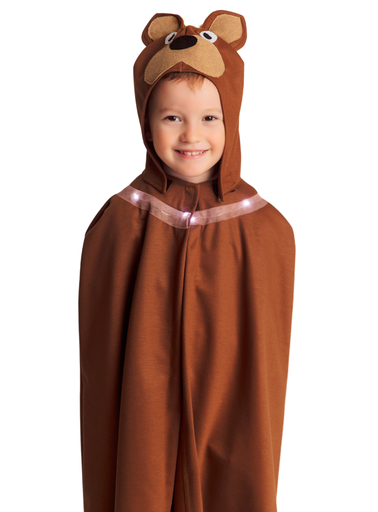 Bear / Beaver Costume, with Lights, Universal (The Bear Tricked by the Fox Story)