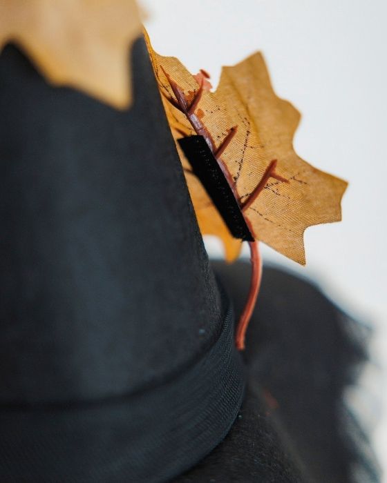 Autumn Hat with Leaves