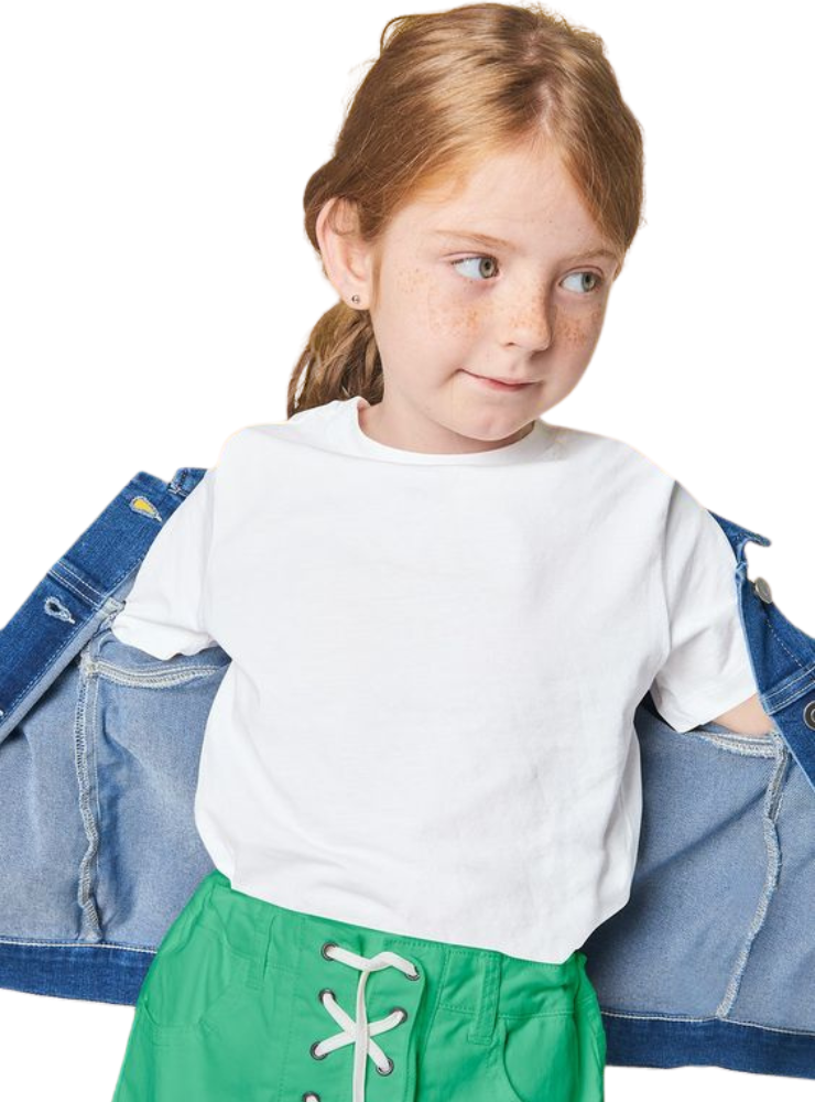 White Cotton T-Shirt, Kindergarten
