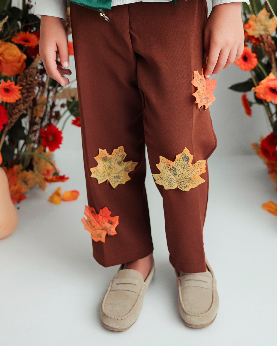 Autumn Leaves Pants, Brown, Celebration
