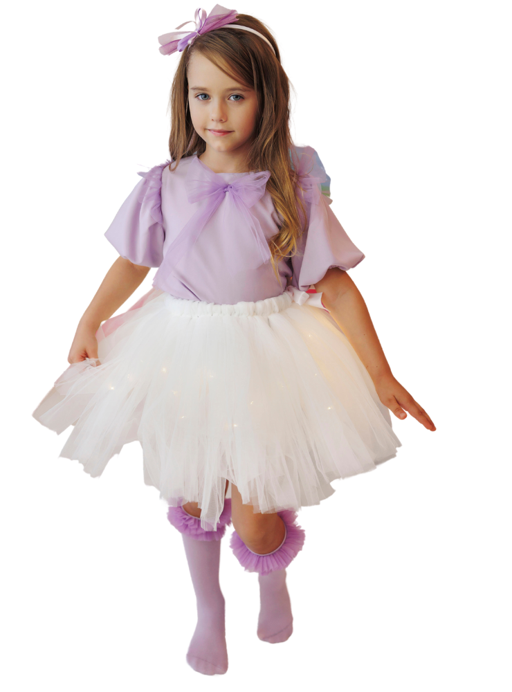 Sparkle Skirt, Bright White