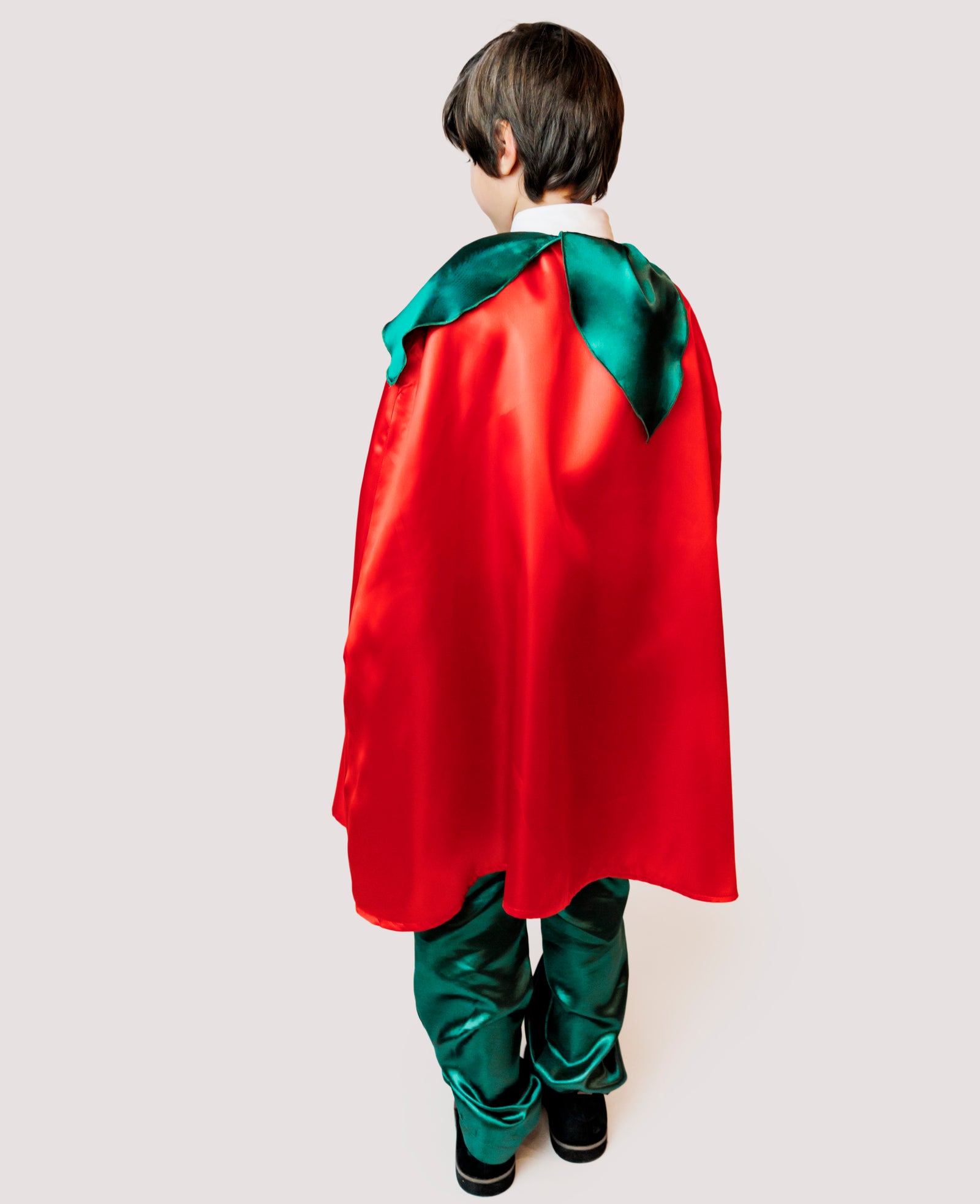 Elf Boy Christmas Cape with Lights