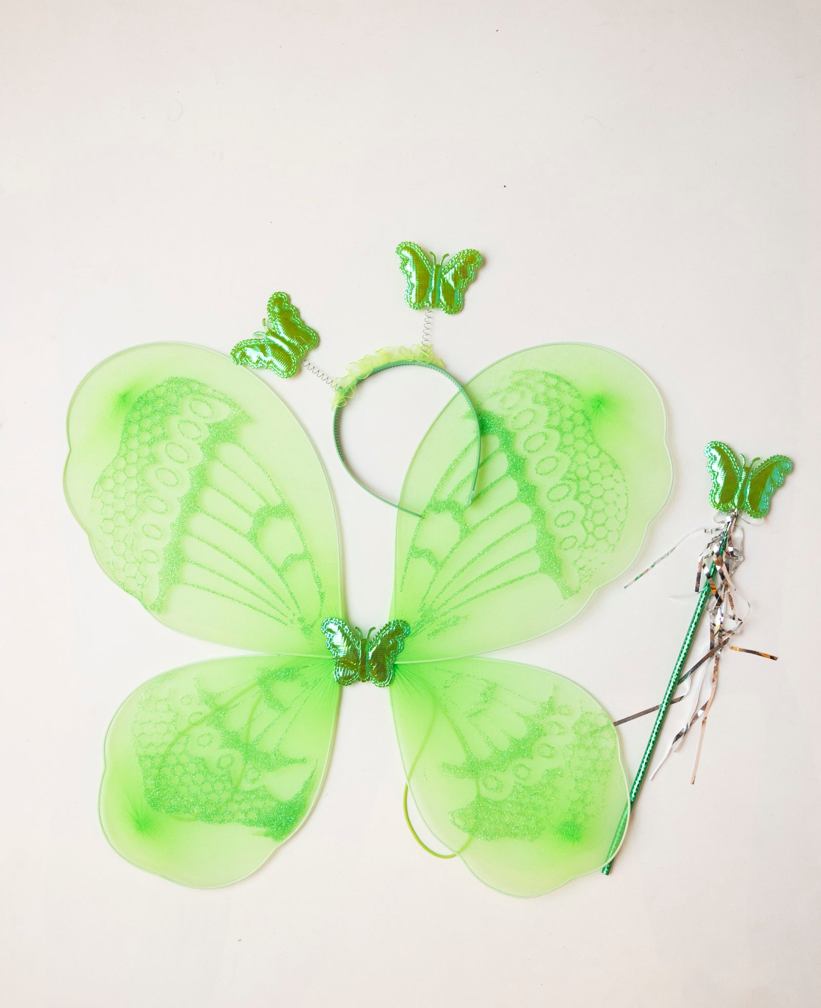 Fairy of Spring Costume with Lights, 4 Pieces Dress + Accessories, for Spring, Celebration