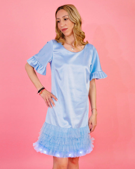 Adult Blue Light-Up Dress
