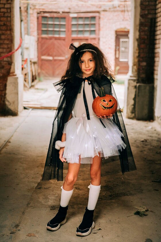 Skirt with Lights, White, Ghost, Halloween