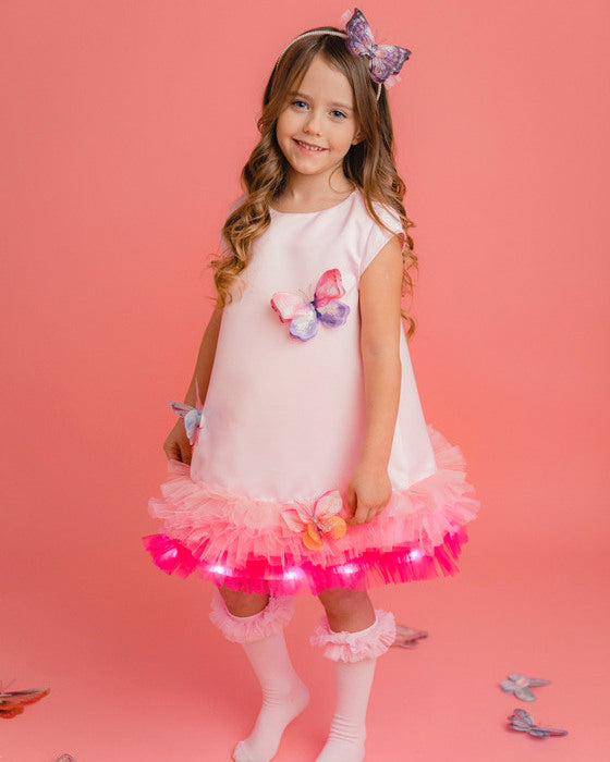 Rochița cu Luminițe Fluturaș, Roz