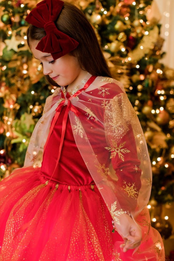 White Christmas Snowflake Cloak