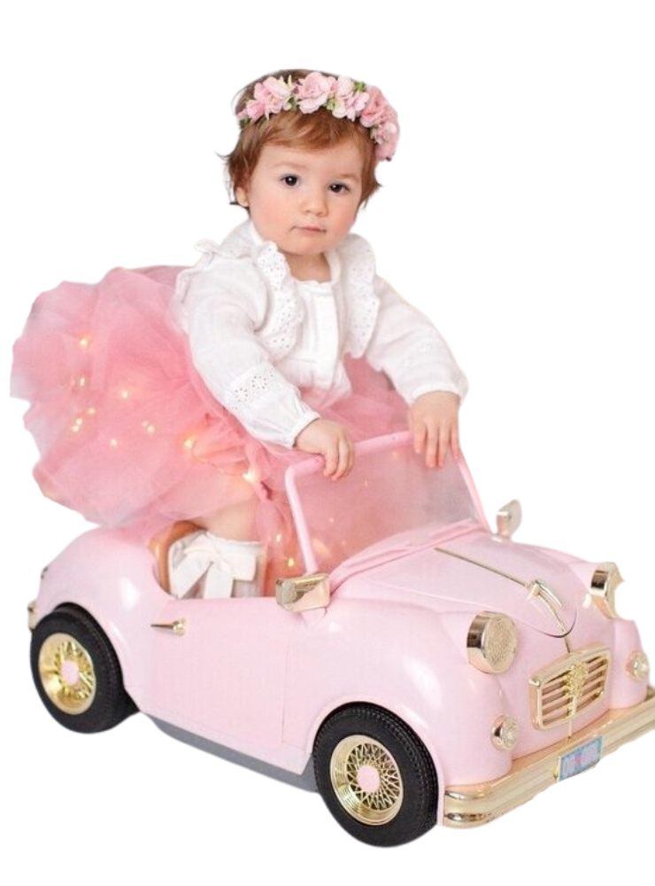 Baby Pink Sparkle Skirt for Baptism and Baptism