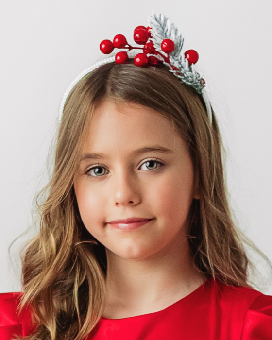 Headband with Red Beads