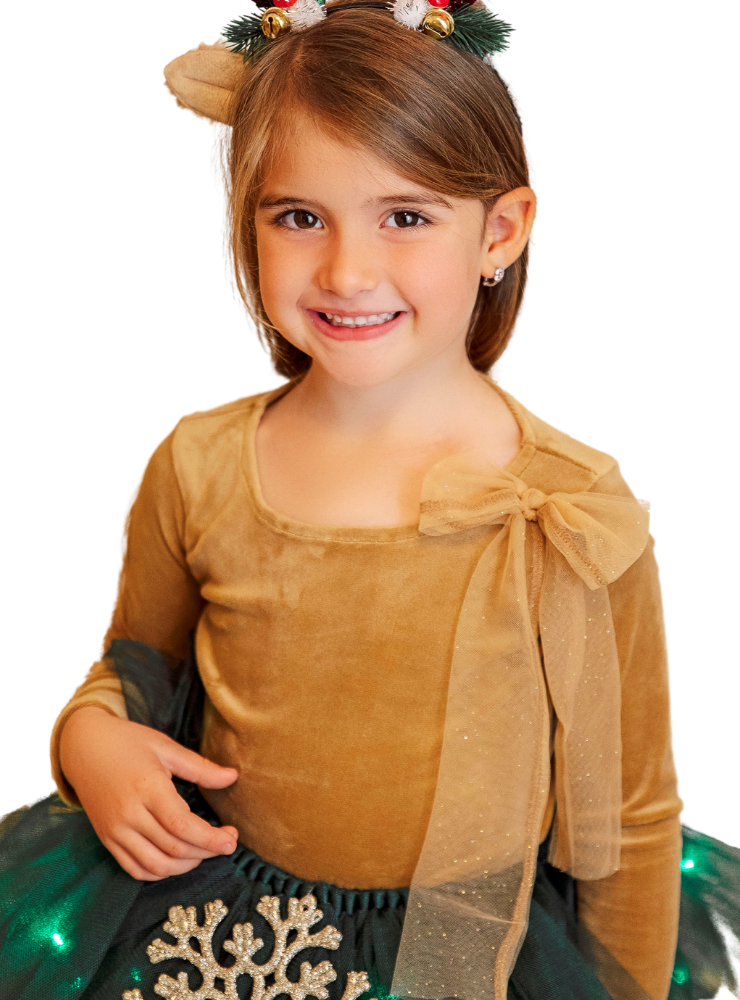 Golden Bow Blouse, 5-6 years