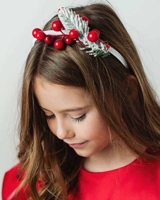 Headband with Red Beads